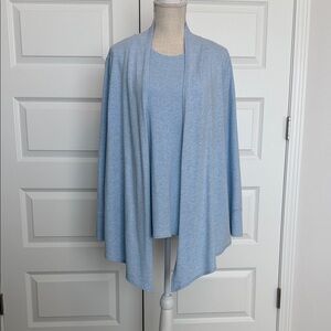 Chico's Soft Blue Women's Sweater and Tank Set